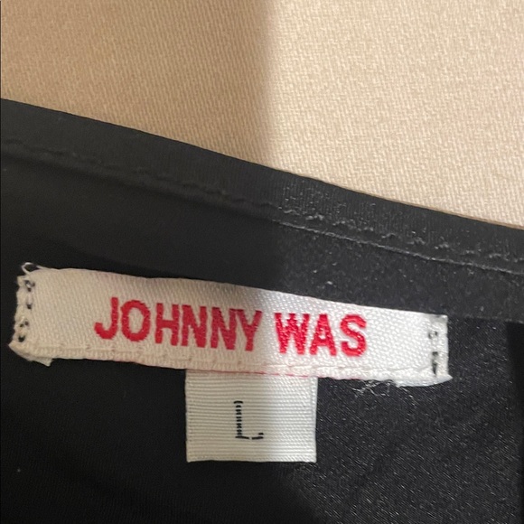 Johnny Was black silk slip Dress - Picture 2 of 7